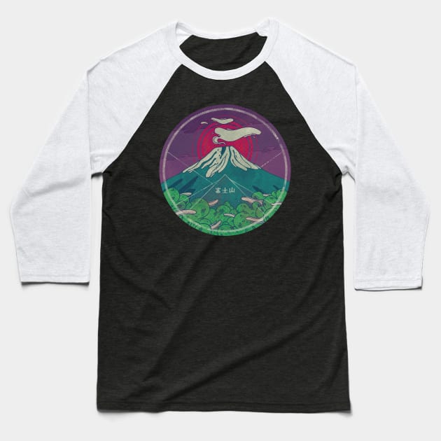 Mt. Fuji Baseball T-Shirt by againstbound